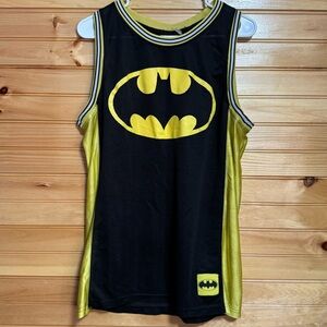 Batman Black and Yellow Sleeveless Jersey Shirt